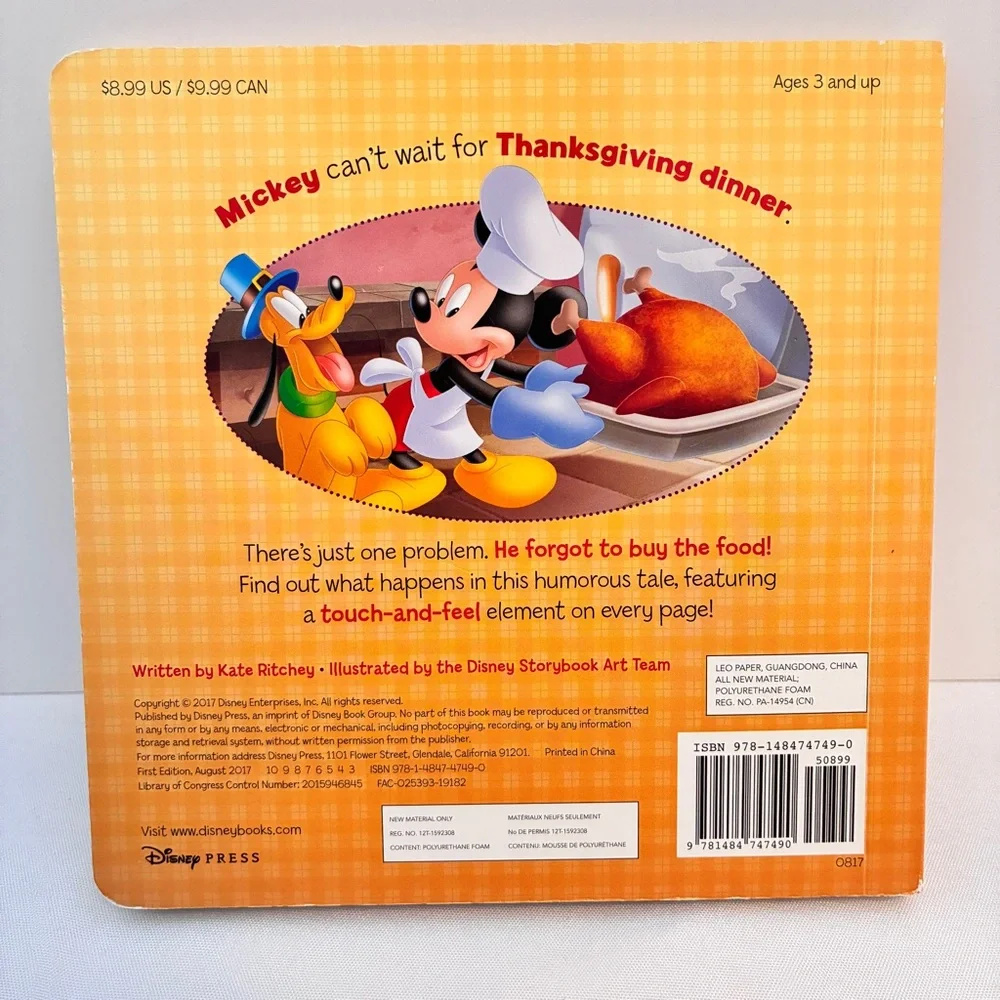 Halloween/ Pumpkins/ Mickey Mouse Thanksgiving Board Book Bundle Set of 4